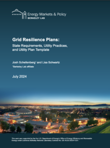 Grid Resilience Plans: State Requirements, Utility Practices, and Utility Plan Template